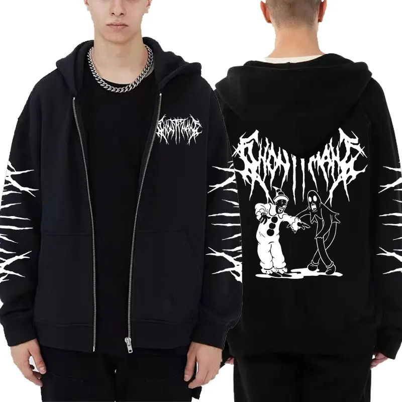 Limited Ghostemane Graphic Print Zipper Hoodie Men's Suicideboys Zip Hoodies Pouya Streetwear Men Women Casual Loose Sweatshirts
Limited Ghostemane Graphic Print Zipper Hoodie Men's Suicideboys Zip Hoodies Pouya Streetwear Men Women Casual Loose Sweatshirts