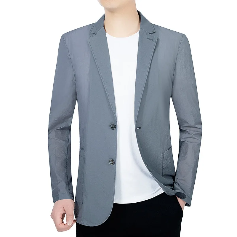 HOO 2022 Men's New Thin Double Buckle Casual blazer Ice Silk Breathable Thin blazers
HOO 2022 Men's New Thin Double Buckle Casual blazer Ice Silk Breathable Thin blazers