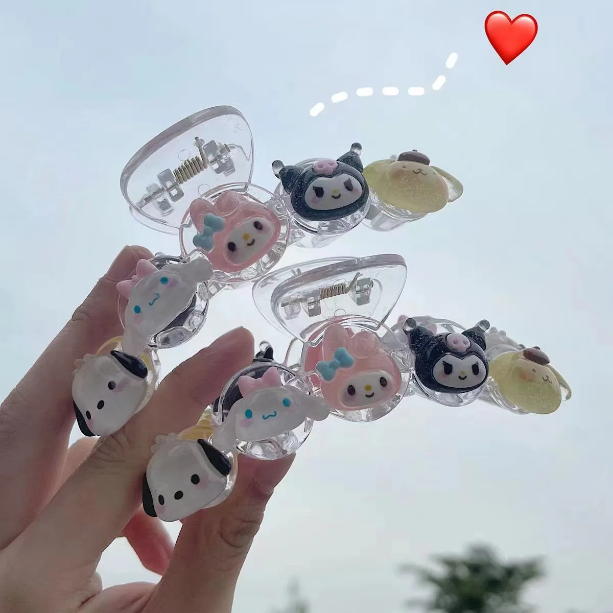 Transparent Hair Catch Kulomi Cute Five Small Hair Tail Clip Yugui Dog Hair Clip Sanrio Shark Clip Fine Flash Grab Clip Gift
Transparent Hair Catch Kulomi Cute Five Small Hair Tail Clip Yugui Dog Hair Clip Sanrio Shark Clip Fine Flash Grab Clip Gift