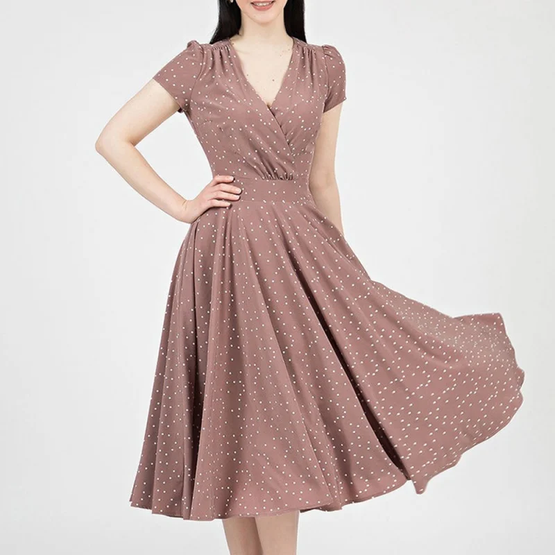 2022Summer New European and American Women's Dress SexyVCollar Slim-Fit Short-Sleeved Boho Dress
2022Summer New European and American Women's Dress SexyVCollar Slim-Fit Short-Sleeved Boho Dress