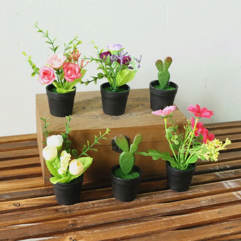 1PC Artificial Flowers Plastic Plants Simulation pot Table Decoration Small Mini Shooting props Creative Craft Party Supplies
1PC Artificial Flowers Plastic Plants Simulation pot Table Decoration Small Mini Shooting props Creative Craft Party Supplies