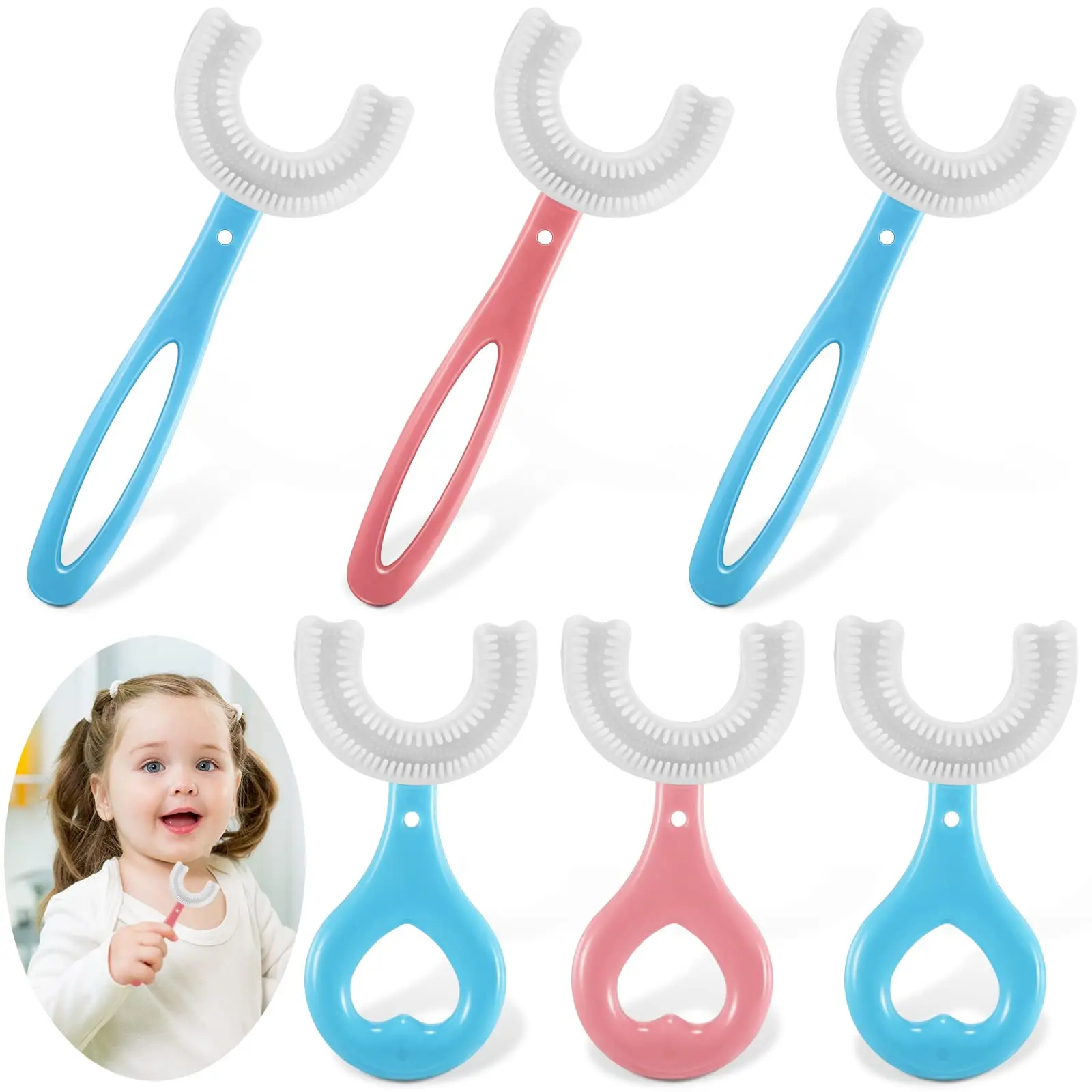 Baby Toothbrush Children 360 Degree U-shaped Child Toothbrush Teethers Soft Silicone Baby Brush Kids Teeth Oral Care Clean Tool
Baby Toothbrush Children 360 Degree U-shaped Child Toothbrush Teethers Soft Silicone Baby Brush Kids Teeth Oral Care Clean Tool
