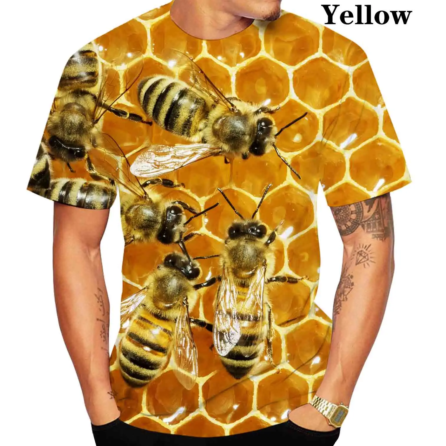 3D Print Bee T Shirt Men Funny T-shirt O-neck Short Sleeve Tops Summer Unisex Fashion Street Outfit Clothing 
3D Print Bee T Shirt Men Funny T-shirt O-neck Short Sleeve Tops Summer Unisex Fashion Street Outfit Clothing