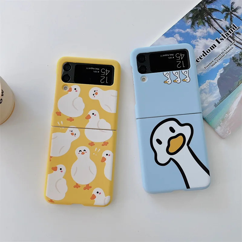 Fresh Fold Cartoon Cute Duck Phone Case for Samsung Galaxy Z Flip 3 Z Flip 4 Hard PC Back Cover for ZFlip3 ZFlip4 Case Shell
Fresh Fold Cartoon Cute Duck Phone Case for Samsung Galaxy Z Flip 3 Z Flip 4 Hard PC Back Cover for ZFlip3 ZFlip4 Case Shell