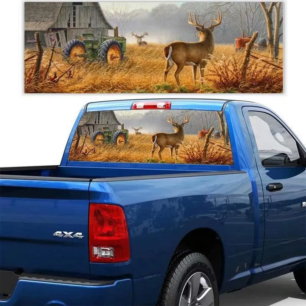 Practlsol Car Decals- 1 Pcs Deer Decal -Rear Window Decal,Truck Stickers, Car Decal Vinyl for Car/Truck/SUV/Jeep, Universal Scra
Practlsol Car Decals- 1 Pcs Deer Decal -Rear Window Decal,Truck Stickers, Car Decal Vinyl for Car/Truck/SUV/Jeep, Universal Scra