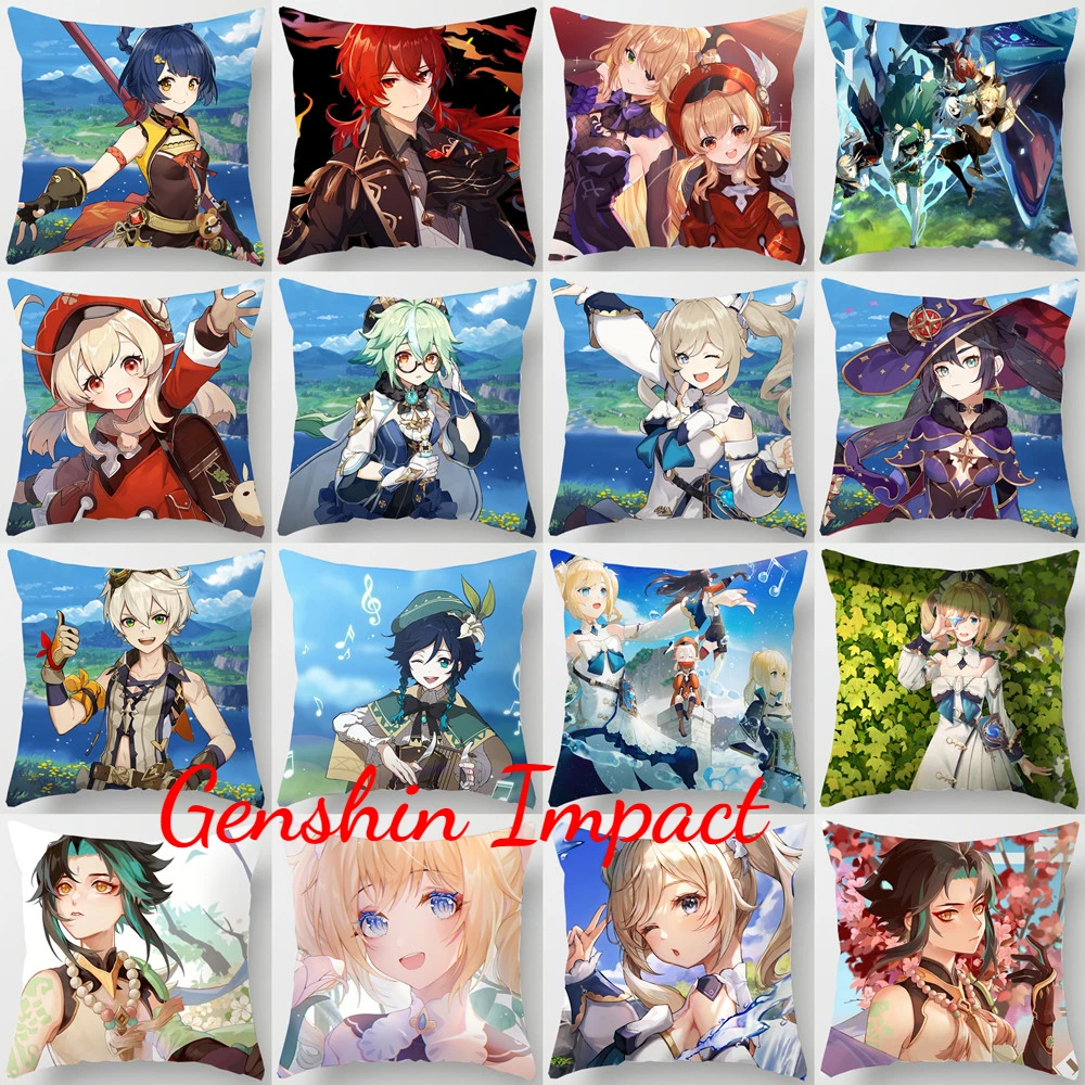 Genshin Impact Pillow Covers Tartaglia Zhongli Diluc Kaeya Pillowcase Soft Decorative Square, Sofa Bedroom with Zipper 18x18''
Genshin Impact Pillow Covers Tartaglia Zhongli Diluc Kaeya Pillowcase Soft Decorative Square, Sofa Bedroom with Zipper 18x18''