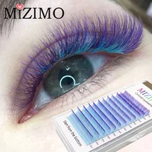 Mixed With 8-15mm Color Single Grafted False Eyelashes Chemical Fiber Hair Naturally Soft Prolonged Makeup Tools 0.07/0.1 C/D