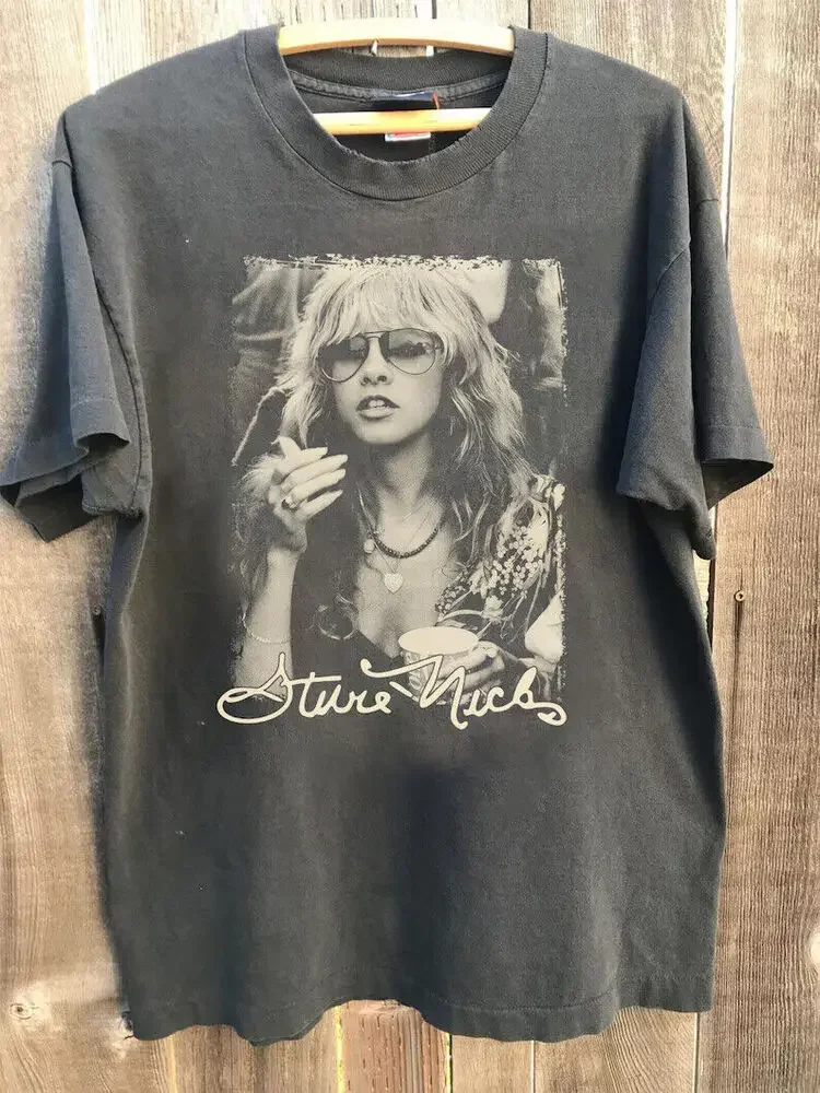 Рубашка для музыкального концерта Stevie Nicks Tour 2024 винтажные футболки с рисунком из
