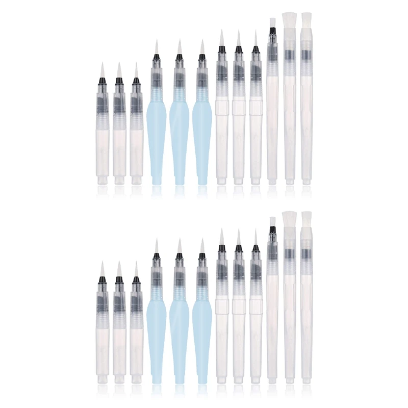 Watercolour Brush Pens Set,24 Pack Water Brush Pens Refillable Aqua Paint Brushes Ink And Water Brush Pens Art Supplies
Watercolour Brush Pens Set,24 Pack Water Brush Pens Refillable Aqua Paint Brushes Ink And Water Brush Pens Art Supplies
