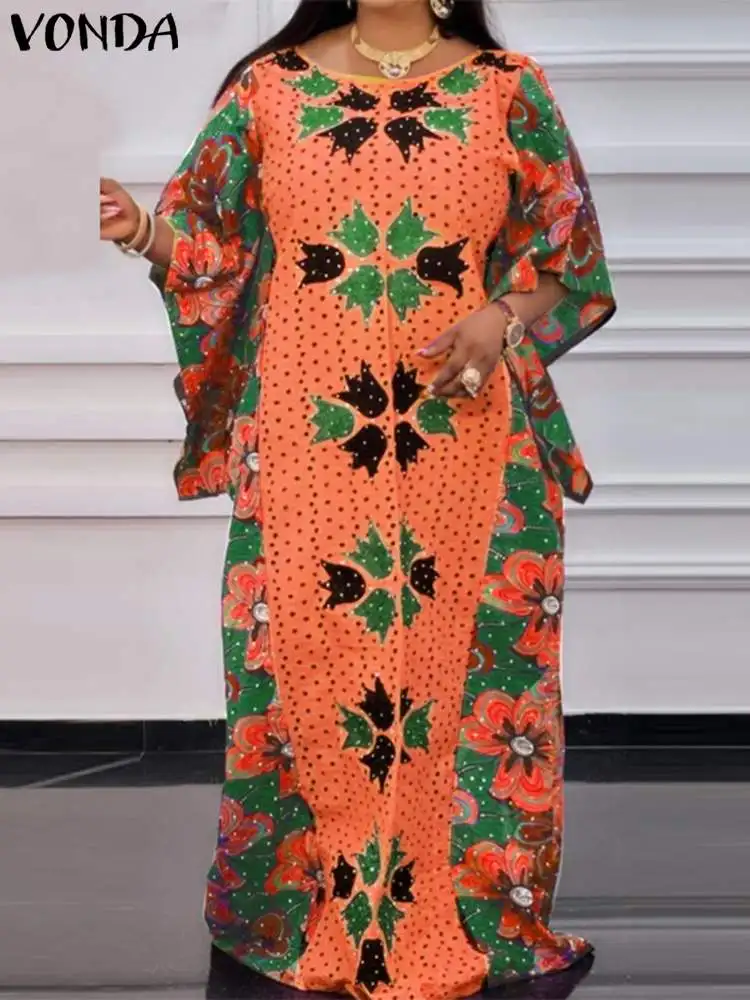 2023 VONDA Bohemian Maxi Dress Women Summer Ruffle Sleeve Floral Printed Elegant Party Long Sundress Retro Casual Loose Vestidos
2023 VONDA Bohemian Maxi Dress Women Summer Ruffle Sleeve Floral Printed Elegant Party Long Sundress Retro Casual Loose Vestidos