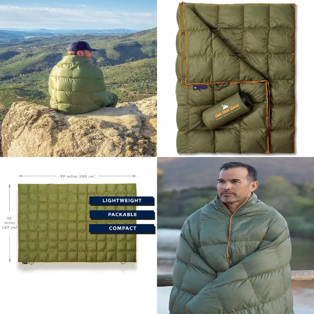 Puffy, Lightweight & Warm 650 Fill Packable Camping Blanket - Ideal for Outdoor Adventures, Stadium, Festivals, Beach, Hammock |
Puffy, Lightweight & Warm 650 Fill Packable Camping Blanket - Ideal for Outdoor Adventures, Stadium, Festivals, Beach, Hammock |