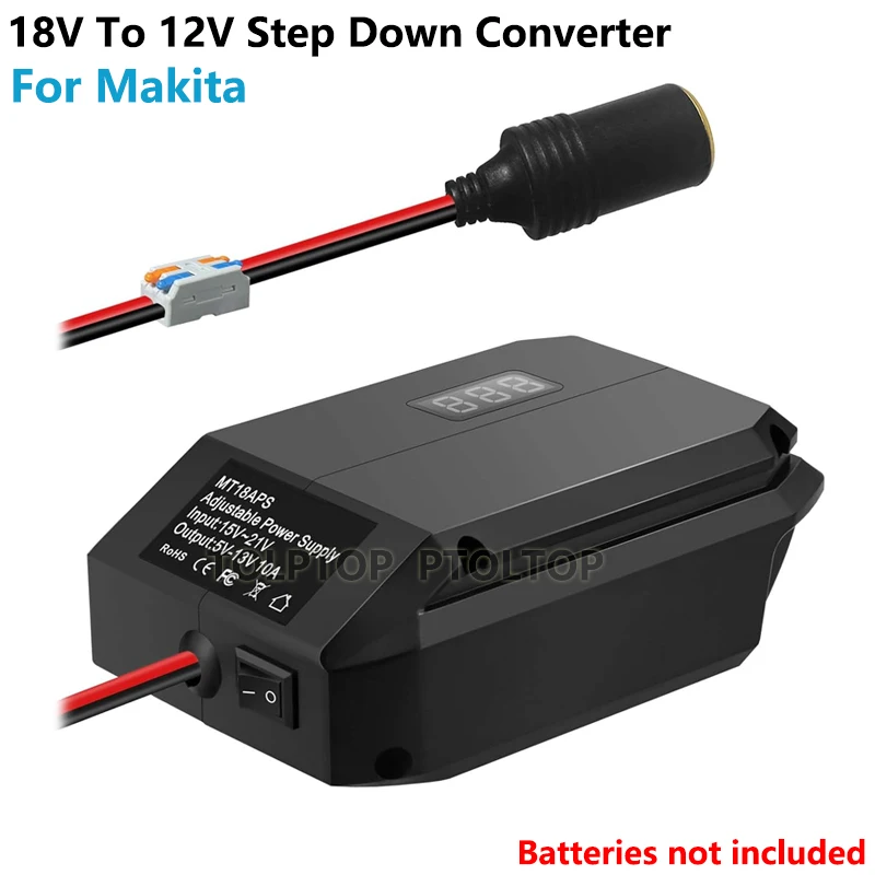 Преобразователь напряжения 18В-12В для Makita
Преобразователь напряжения 18В-12В для Makita