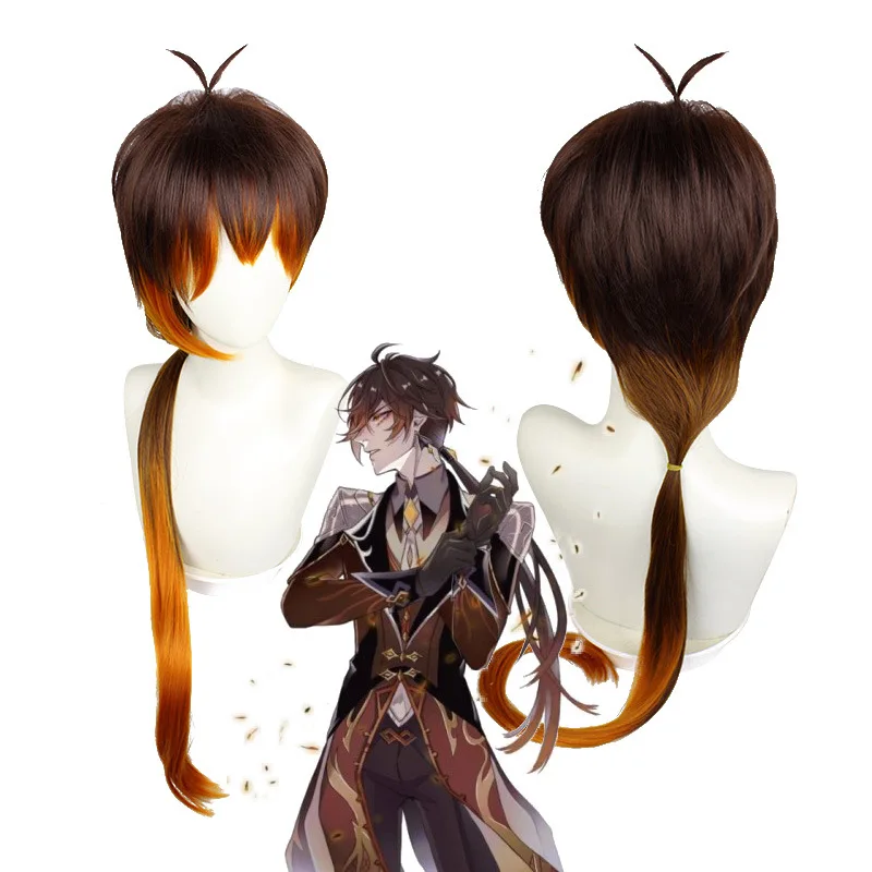 Genshin Impact Zhongli Cosplay Wig 90cm Brown Orange Long Christmas Anime Wigs Heat Resistant Synthetic Wigs
Genshin Impact Zhongli Cosplay Wig 90cm Brown Orange Long Christmas Anime Wigs Heat Resistant Synthetic Wigs