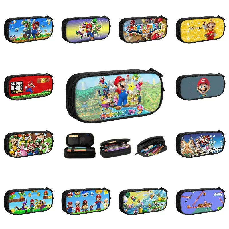 Kawaii Cartoon Game Luigi Bors Marios Pencil Cases for Boy Girl Big Capacity Pencil Pouch School Accessories
Kawaii Cartoon Game Luigi Bors Marios Pencil Cases for Boy Girl Big Capacity Pencil Pouch School Accessories