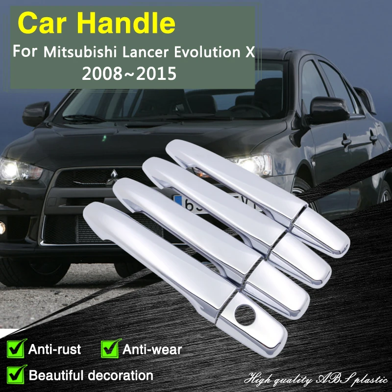 for Mitsubishi Lancer Evolution X 2008 2009 2010 2011 2012 2013 2014 2015 Chrome Door Handle Cover Car Decoration Accessories
for Mitsubishi Lancer Evolution X 2008 2009 2010 2011 2012 2013 2014 2015 Chrome Door Handle Cover Car Decoration Accessories