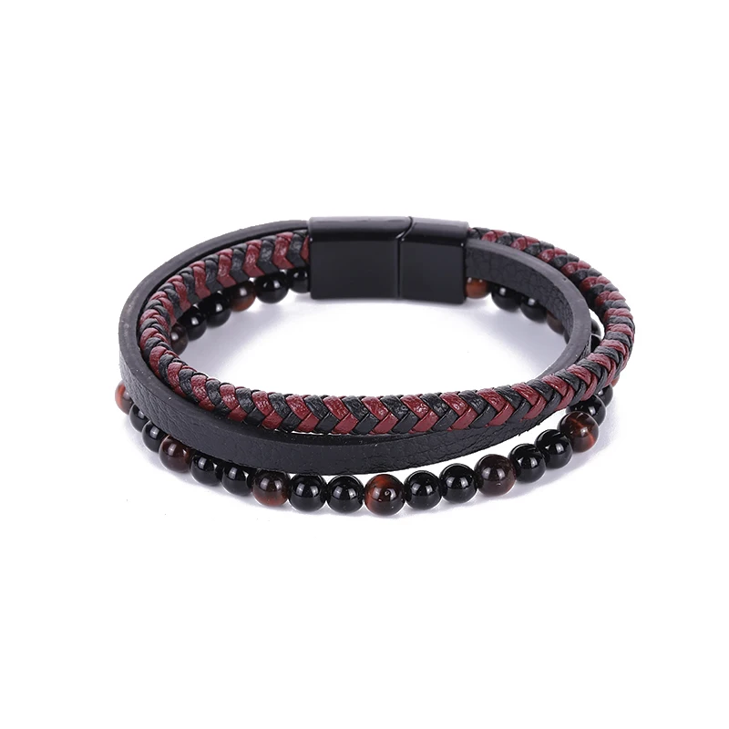 2022 New Handwoven Multilayer Combination Accessories Men's Natural Stone Leather Bracelet Fashion Men's Jewelry Wholesale
2022 New Handwoven Multilayer Combination Accessories Men's Natural Stone Leather Bracelet Fashion Men's Jewelry Wholesale