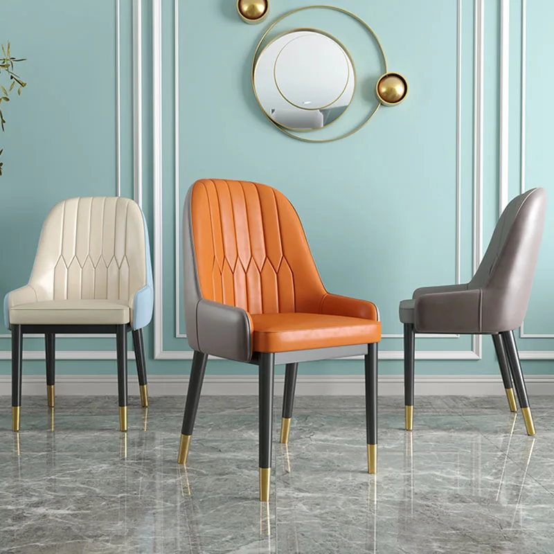 Upholstered Garden Dining Chairs Luxury Faux Leather Nordic Style Bar Chair Design Modern Simple Sillas Para Comedor Furniture
Upholstered Garden Dining Chairs Luxury Faux Leather Nordic Style Bar Chair Design Modern Simple Sillas Para Comedor Furniture