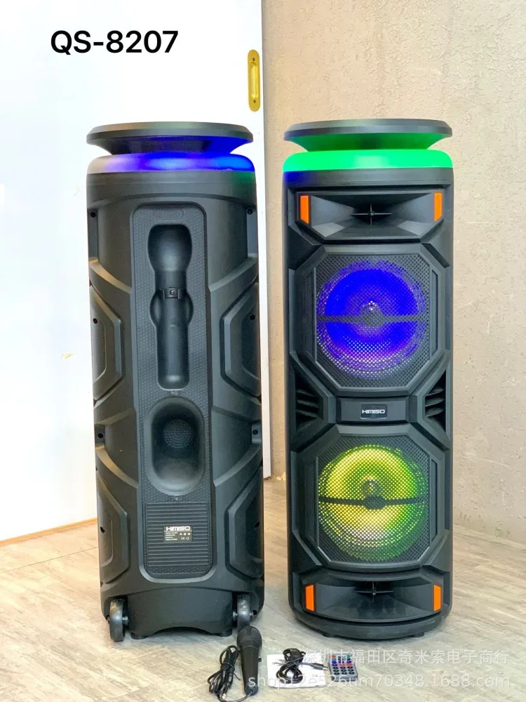 Double 8 inch P.M.P.O 2000W Super Large Outdoor Bluetooth Speaker Karaoke Party Box Portable Wireless Subwoofer Column with Mic
Double 8 inch P.M.P.O 2000W Super Large Outdoor Bluetooth Speaker Karaoke Party Box Portable Wireless Subwoofer Column with Mic