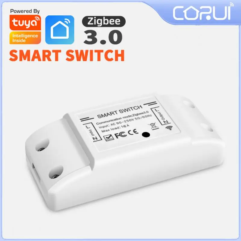 CORUI TUYA ZIGBEE Smart Switch 16A Universal Relay On/Off Switch For Light/Fan APP Control Compatible With Google Home And Alexa
CORUI TUYA ZIGBEE Smart Switch 16A Universal Relay On/Off Switch For Light/Fan APP Control Compatible With Google Home And Alexa