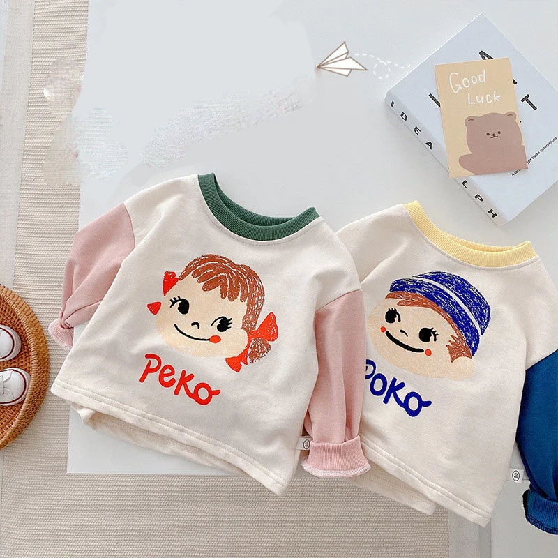 Новинка, милые толстовки Sanrio Peko, детский топ, мультяшная футболка, модный контрастный Топ, От 0 до 6 лет, рождественские подарки для детей
Новинка, милые толстовки Sanrio Peko, детский топ, мультяшная футболка, модный контрастный Топ, От 0 до 6 лет, рождественские подарки для детей