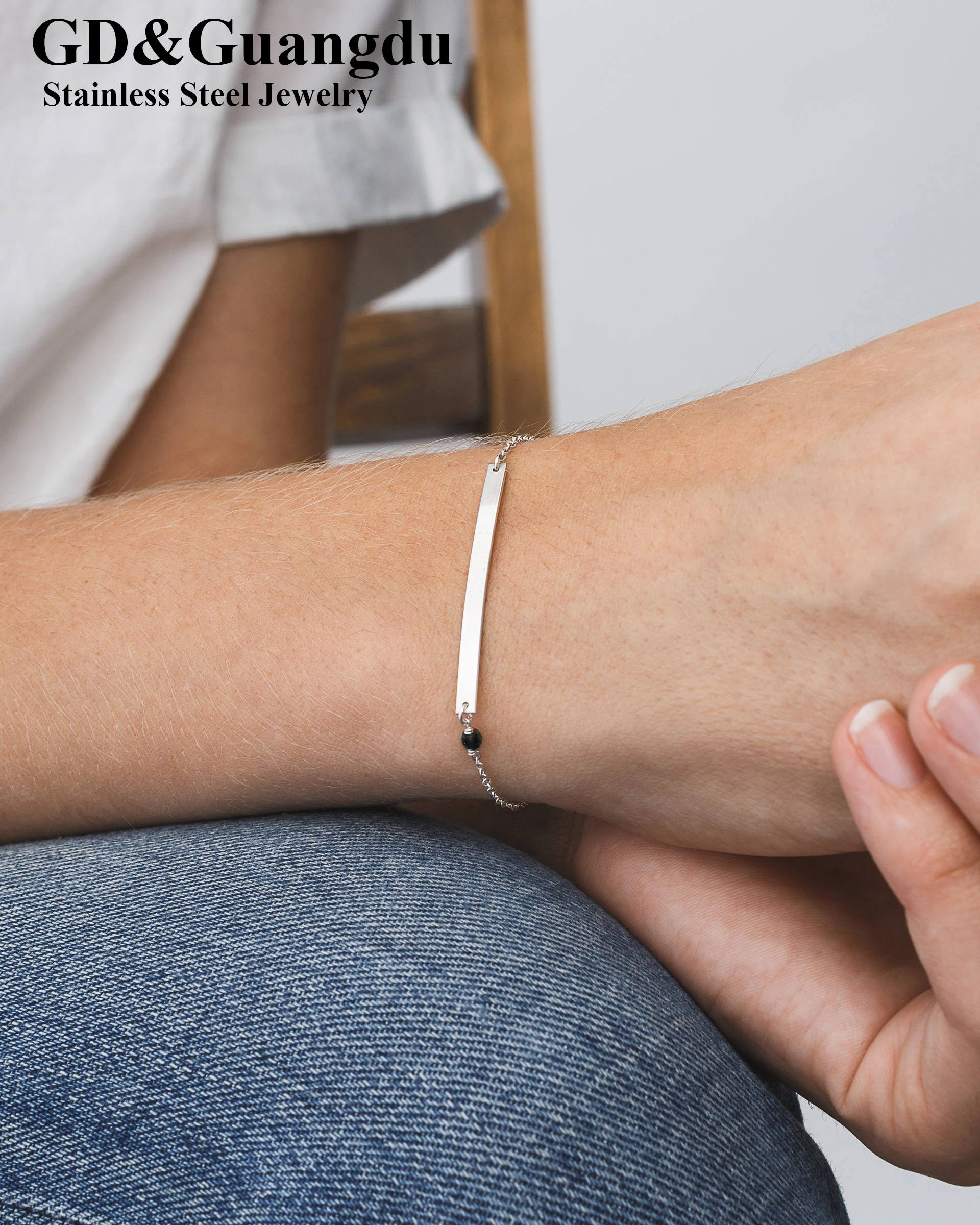 Women letter engrave initial 316L stainless steel bracelet minimalist thin bracelets for women best friend bracelets
Women letter engrave initial 316L stainless steel bracelet minimalist thin bracelets for women best friend bracelets