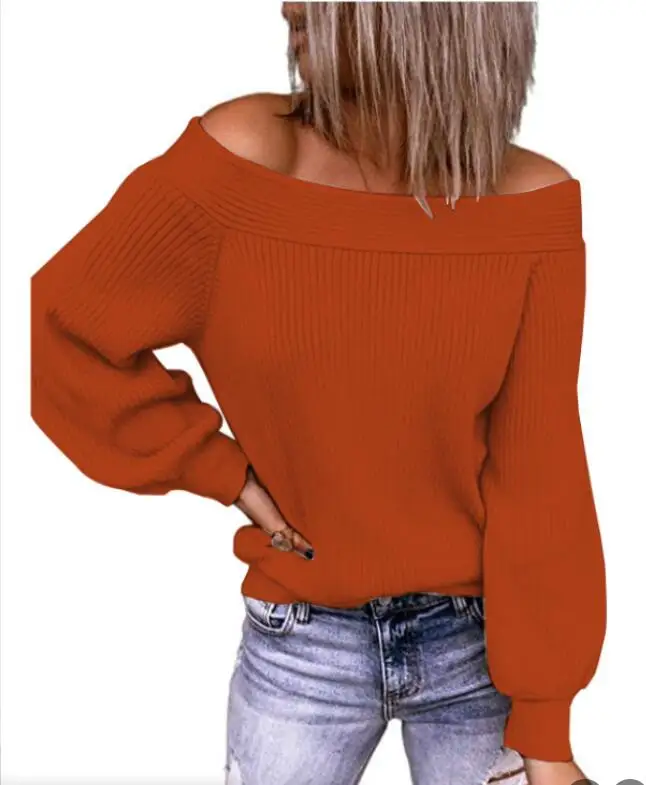 Sexy Off Shoulder Slash Neck Long Sleeve Autumn Winter Women's Sweater 2023 New Fashion Solid Loose Knitting Ladies Tops
Sexy Off Shoulder Slash Neck Long Sleeve Autumn Winter Women's Sweater 2023 New Fashion Solid Loose Knitting Ladies Tops