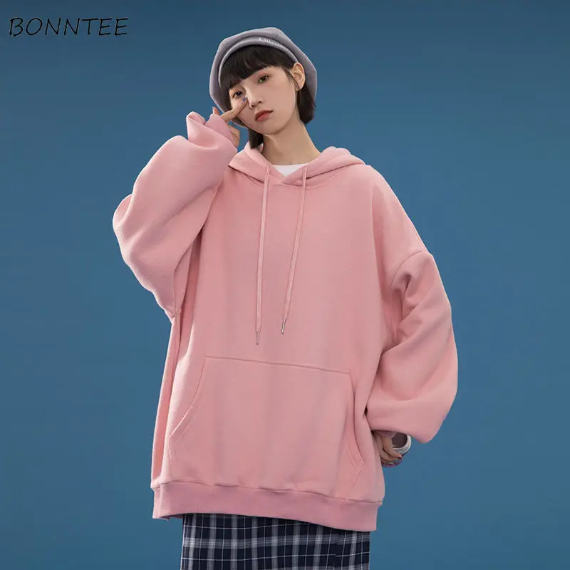 Hoodies Women Solid Long Sleeve Couples Candy Color Harajuku Oversize Hooded Casual Korean Style Pullovers Female Trendy Classic
Hoodies Women Solid Long Sleeve Couples Candy Color Harajuku Oversize Hooded Casual Korean Style Pullovers Female Trendy Classic