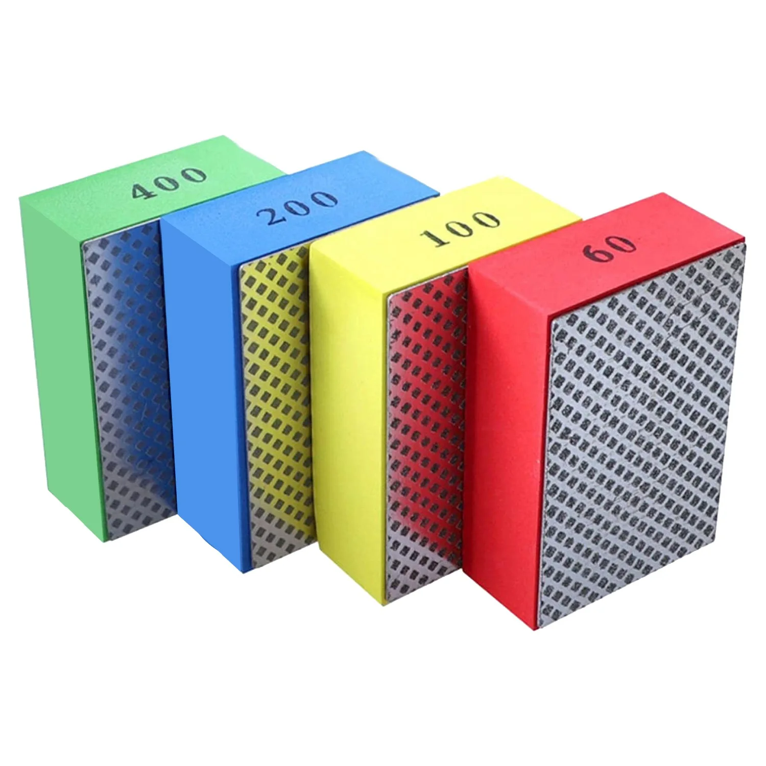 4Pcs Diamond Hand Polishing Pads for Ceramic Tile Glass Grinding,Sanding Polishing Grinding Block 60 ,100 ,200 ,400
4Pcs Diamond Hand Polishing Pads for Ceramic Tile Glass Grinding,Sanding Polishing Grinding Block 60 ,100 ,200 ,400