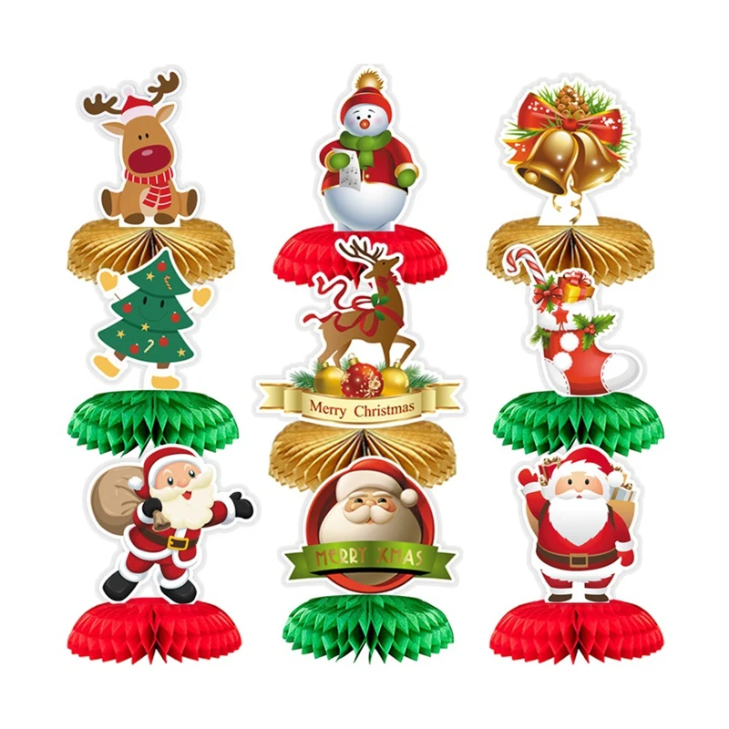 9 PCS Christmas Theme Party Honeycomb Centerpieces Ornaments For Table Decorations Birthday Dinner Party Holiday Decor
9 PCS Christmas Theme Party Honeycomb Centerpieces Ornaments For Table Decorations Birthday Dinner Party Holiday Decor