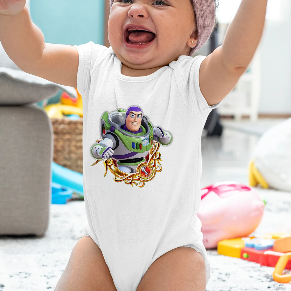 Summer White Baby Bodysuit Short Sleeve Buzz Lightyear Print Collection Graphic Casual Newborn Romper High Quality Jumpsuit
Summer White Baby Bodysuit Short Sleeve Buzz Lightyear Print Collection Graphic Casual Newborn Romper High Quality Jumpsuit