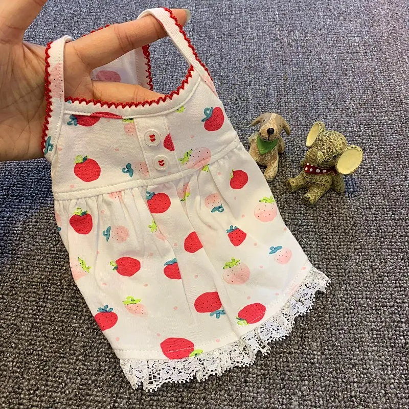 2022 Spring New Pet Dog Dress Vest For Small Medium Dog Cute Strawberry Print Thin Cotton Dress Chihuahua Poodle Puppy Clothing
2022 Spring New Pet Dog Dress Vest For Small Medium Dog Cute Strawberry Print Thin Cotton Dress Chihuahua Poodle Puppy Clothing