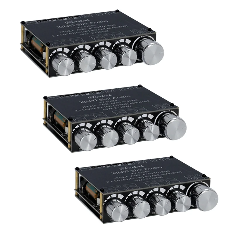 3X Bluetooth 5.0 2.1 Channel Power Audio Stereo Subwoofer Amplifier Board 50WX2+100W Speaker AMP XY-S100L
3X Bluetooth 5.0 2.1 Channel Power Audio Stereo Subwoofer Amplifier Board 50WX2+100W Speaker AMP XY-S100L