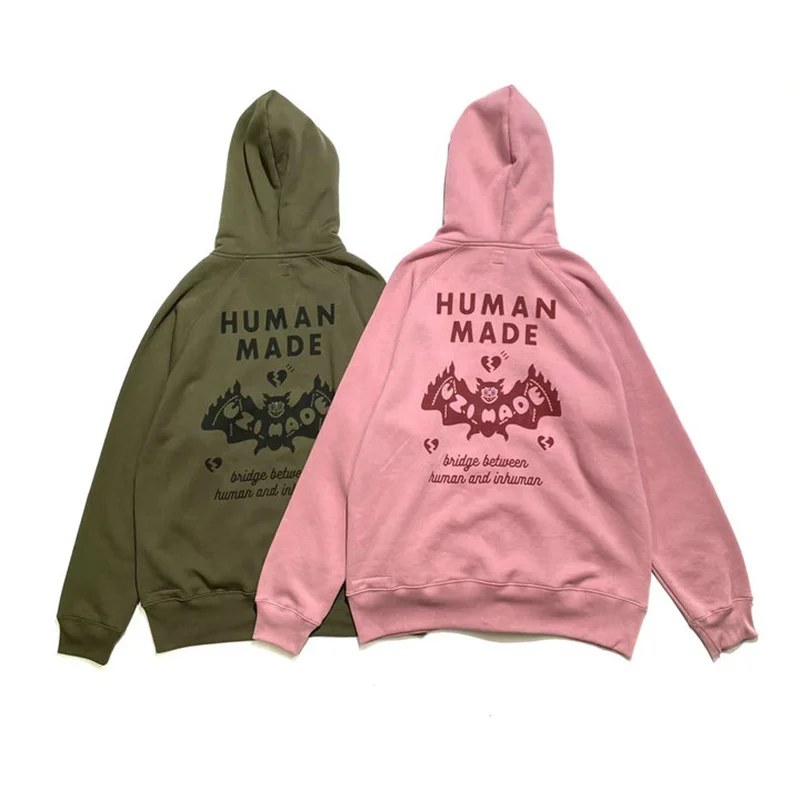 Hot Human Made Men's Cardigan Hoodies 2023 Autumn/Winter Uzi Vert Co-branded Bat Print Couple Casual Zipper Plush Coat For Women
Hot Human Made Men's Cardigan Hoodies 2023 Autumn/Winter Uzi Vert Co-branded Bat Print Couple Casual Zipper Plush Coat For Women