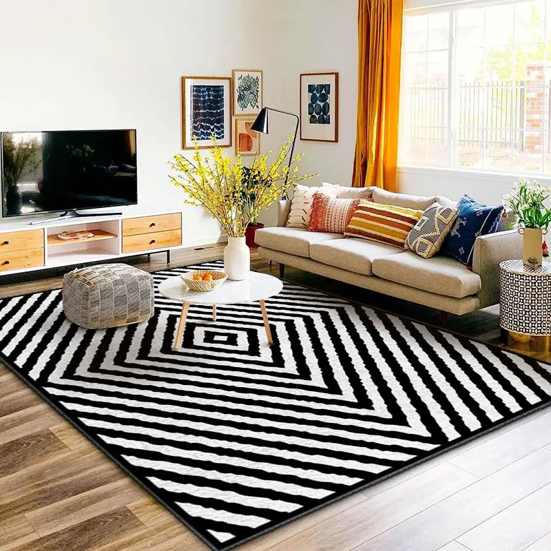 Geometric Carpets For Living Room Home Decoration Bedroom Bedside Sofa Soft Floor Mat Washable Anti-slip Kids Play Game Area Rug
Geometric Carpets For Living Room Home Decoration Bedroom Bedside Sofa Soft Floor Mat Washable Anti-slip Kids Play Game Area Rug