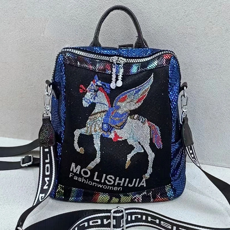 Luxury Designer Backpacks for Women Rhinestone Fashion Travel Backpack New Anti Theft Backpack Women Shoulder Bags Mochila
Luxury Designer Backpacks for Women Rhinestone Fashion Travel Backpack New Anti Theft Backpack Women Shoulder Bags Mochila