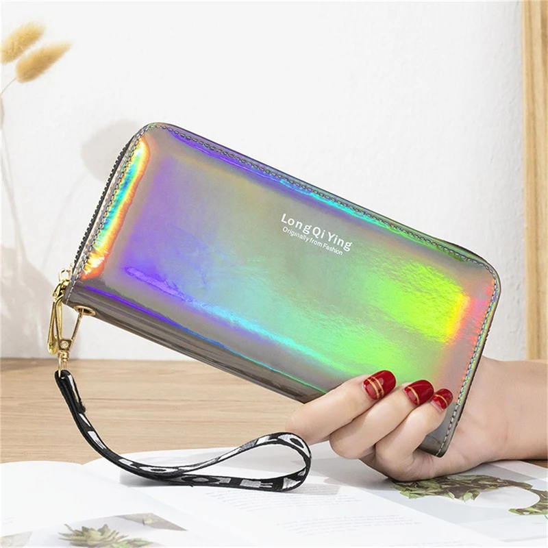 New Women Long Laser Wallets Zipper Fashion Female Wristlet Clutch Coin Purse Money Phone Bag Card Holder Handbag High Capacity
New Women Long Laser Wallets Zipper Fashion Female Wristlet Clutch Coin Purse Money Phone Bag Card Holder Handbag High Capacity