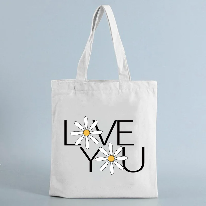 Love You Printing shopping bag Women canvas bags Cartoon Totes bags reusable shopper bag foldable Handbag female Shoulder Bag
Love You Printing shopping bag Women canvas bags Cartoon Totes bags reusable shopper bag foldable Handbag female Shoulder Bag