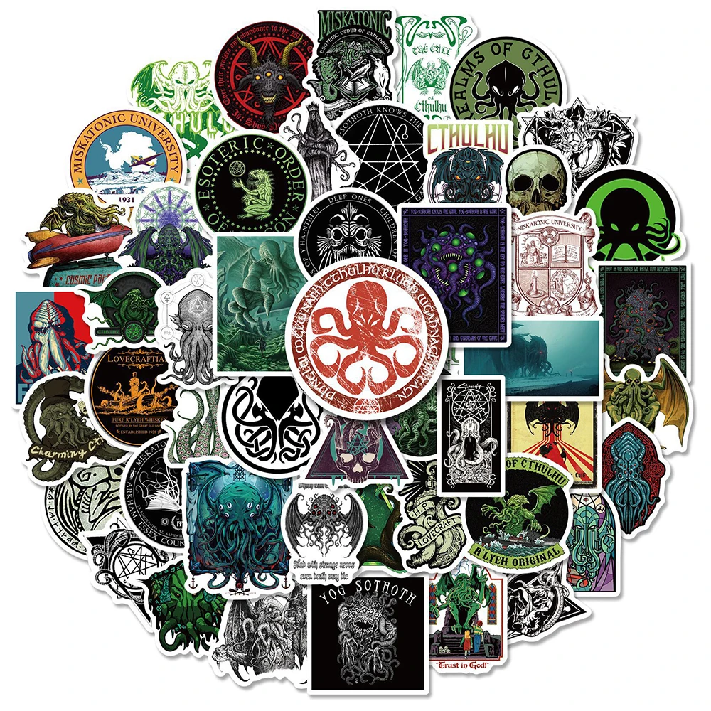 50Pcs Cthulhu Stickers Horror Skull Thriller Sticker Decals Diy Skateboard Luggage Phone Laptop Motorcycle Helmet Toy Gift
50Pcs Cthulhu Stickers Horror Skull Thriller Sticker Decals Diy Skateboard Luggage Phone Laptop Motorcycle Helmet Toy Gift