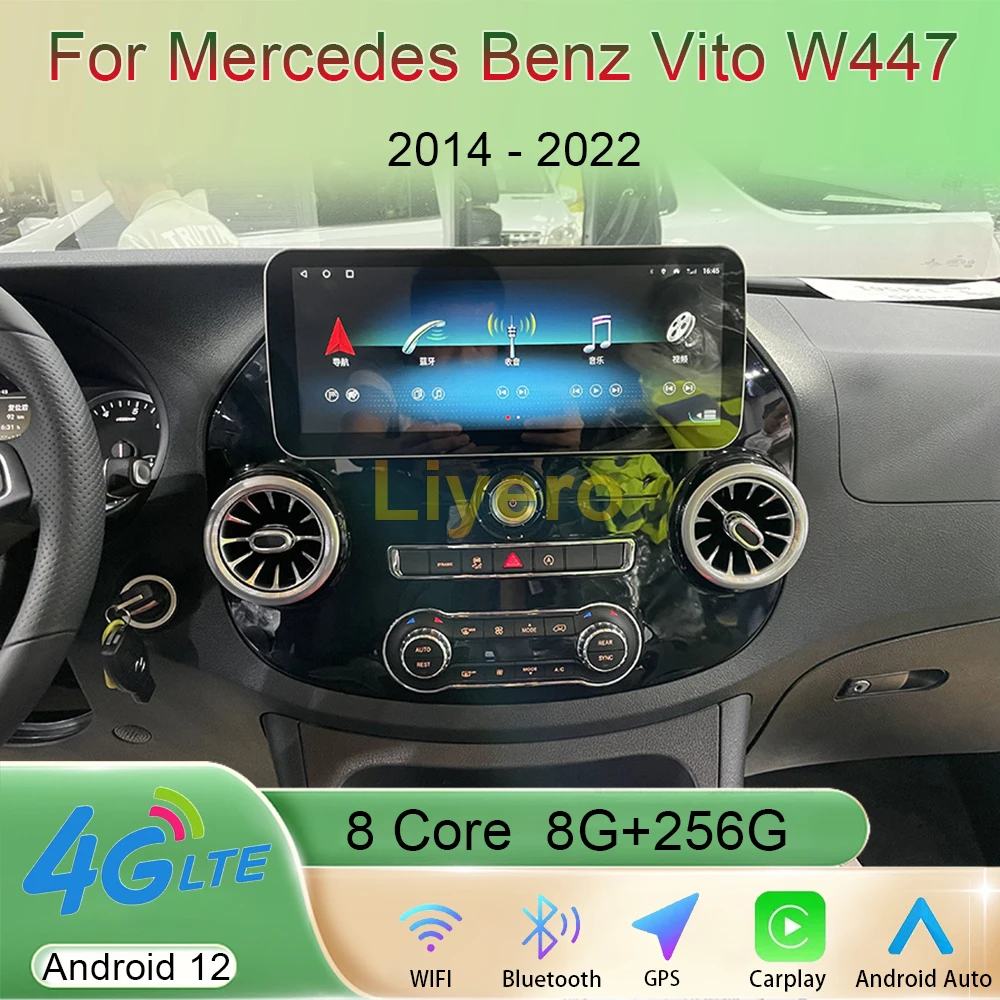 Liyero 12.3 Inch Auto Android 12 For Mercedes Benz Vito W447 2014-2022 Car Radio Stereo Player GPS Navigation Video Carplay 4G
Liyero 12.3 Inch Auto Android 12 For Mercedes Benz Vito W447 2014-2022 Car Radio Stereo Player GPS Navigation Video Carplay 4G