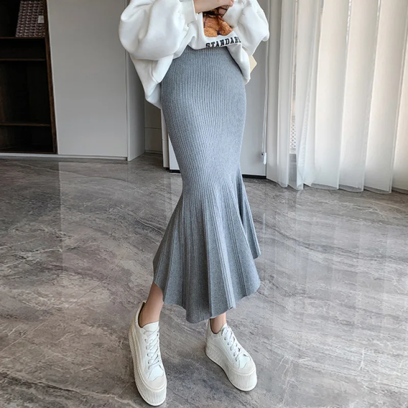 Woman Solid Korean Ruffles Brown Skirts Fashion High Waist Midi Skirts for Women 2023 Spring Autumn Slim Fit Hip Mermaid Skirt
Woman Solid Korean Ruffles Brown Skirts Fashion High Waist Midi Skirts for Women 2023 Spring Autumn Slim Fit Hip Mermaid Skirt