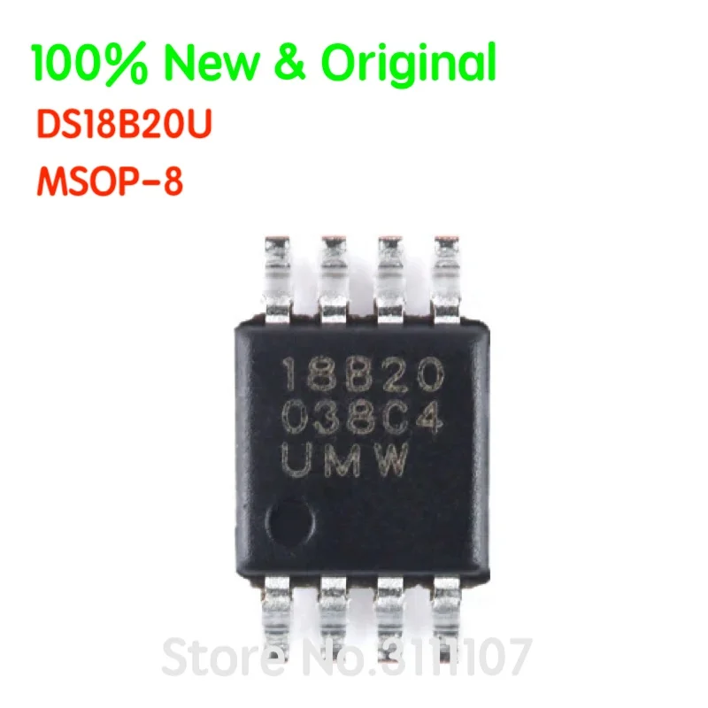 5PCS/LOT DS18B20U MSOP-8 DS18B20Z SOP-8 Single Bus Temperature Sensor Chip 100% New & Original
5PCS/LOT DS18B20U MSOP-8 DS18B20Z SOP-8 Single Bus Temperature Sensor Chip 100% New & Original