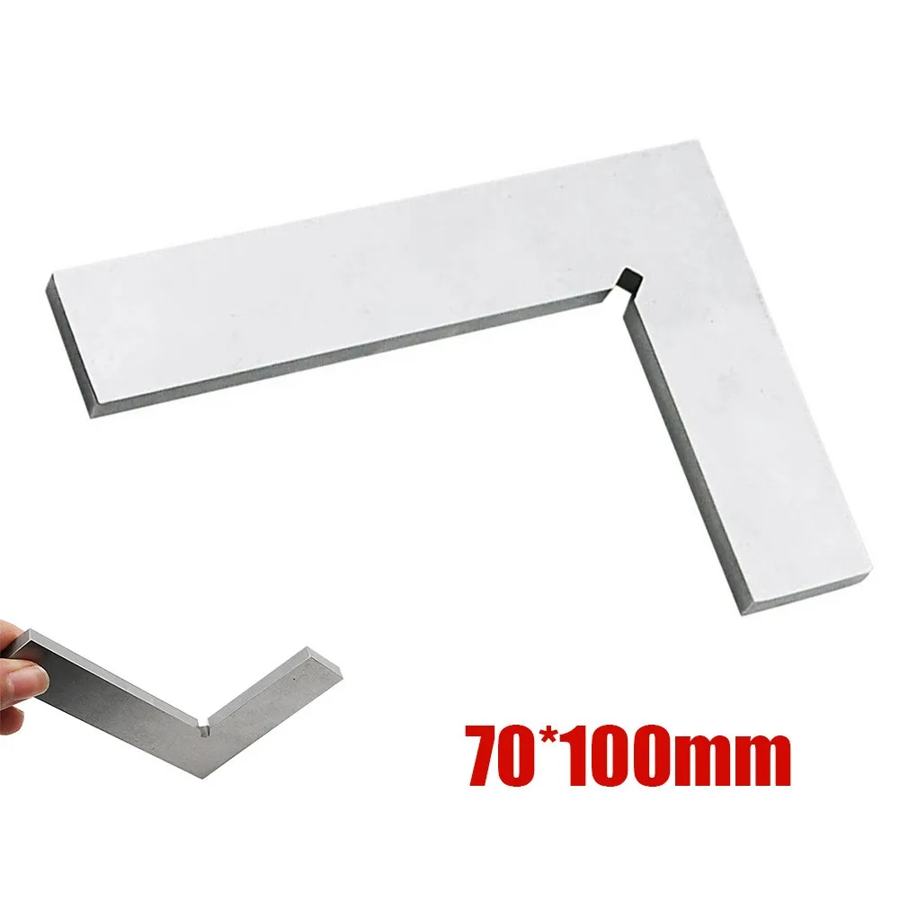 1pc 90 Degree Angle Blade Ruler 100x70mm Silver Bladed Try Square Ruler Flat Corners Protractor Measuring Right Angle Hand Tools
1pc 90 Degree Angle Blade Ruler 100x70mm Silver Bladed Try Square Ruler Flat Corners Protractor Measuring Right Angle Hand Tools