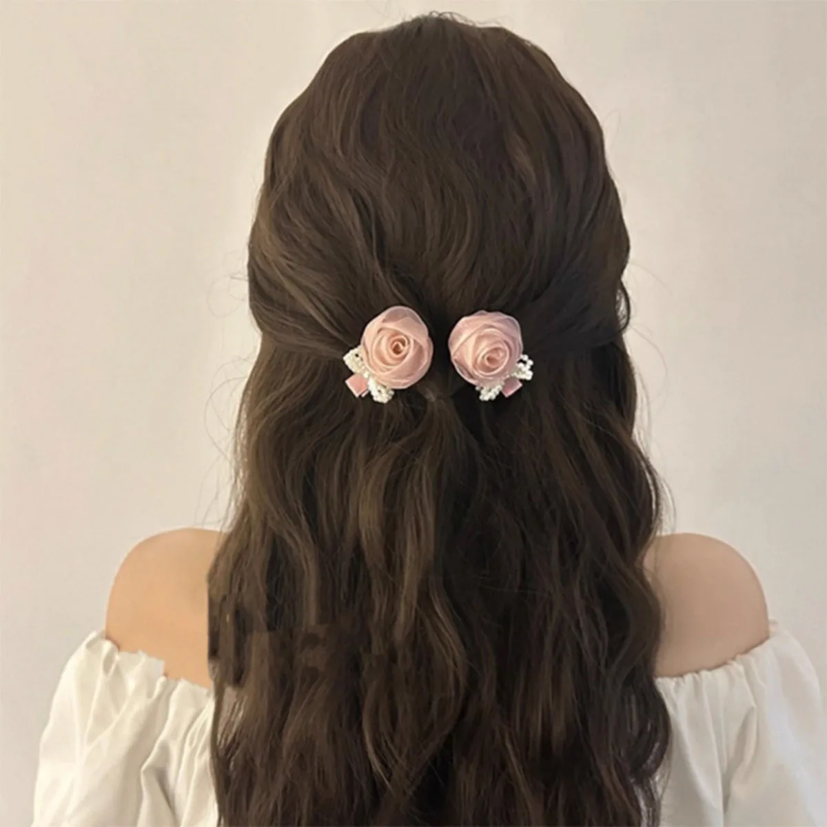 Elegant Pink Rose Flower Imitation Pearl Bow Hair Clip Sweet Romantic Aesthetics Vintage Fashion Hair Accessories For Women
Elegant Pink Rose Flower Imitation Pearl Bow Hair Clip Sweet Romantic Aesthetics Vintage Fashion Hair Accessories For Women