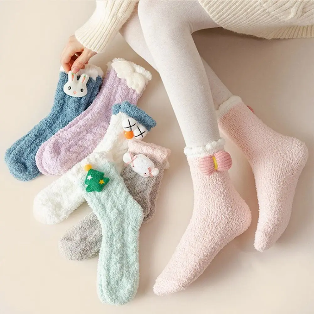 Women Winter Coral Fleece Socks Cartoon Cute Thickness Fluffy Home Warm Sleep Floor Socks Half Fleece Socks
Women Winter Coral Fleece Socks Cartoon Cute Thickness Fluffy Home Warm Sleep Floor Socks Half Fleece Socks