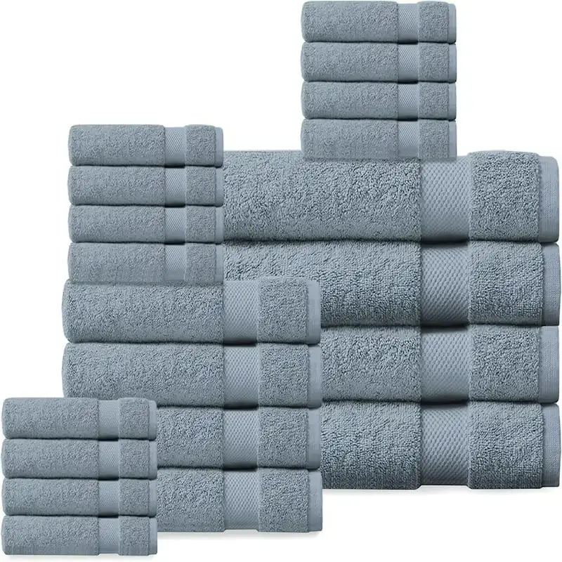 Organic Cotton Luxuriously Plush Bath Towel 20 Piece Set|GOTS & OEKO-TEX Certified| Hotel Quality Towels|Feather Touch Technolog
Organic Cotton Luxuriously Plush Bath Towel 20 Piece Set|GOTS & OEKO-TEX Certified| Hotel Quality Towels|Feather Touch Technolog
