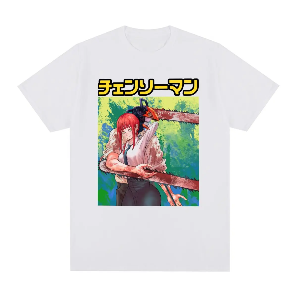 Chainsaw Man Vintage T-shirt Pochita Logo Letter Manga Cartoon Graphic Streetwear Cotton Men T shirt New Tee Tshirt Womens Tops
Chainsaw Man Vintage T-shirt Pochita Logo Letter Manga Cartoon Graphic Streetwear Cotton Men T shirt New Tee Tshirt Womens Tops