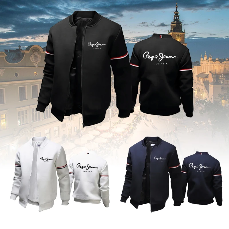 Куртка мужская бейсбольная с буквенным принтом, брендовая куртка-бомбер, Спортивная деловая уличная одежда на молнии в стиле хип-хоп, Y2k
Куртка мужская бейсбольная с буквенным принтом, брендовая куртка-бомбер, Спортивная деловая уличная одежда на молнии в стиле хип-хоп, Y2k