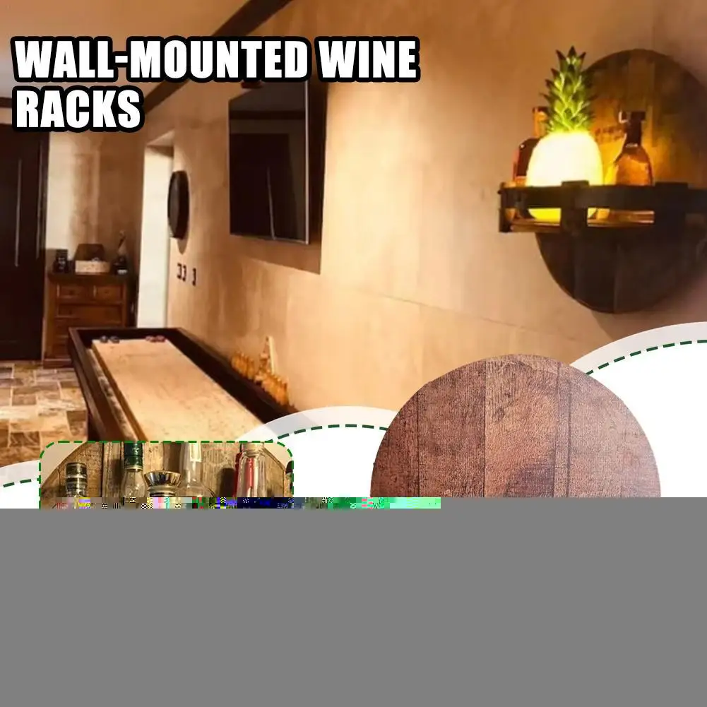 Bourbon Whiskey Barrel Shelf Durable Wine Rack Wall Wine Holder With Pu Leather Guardrail 7 Bottle Holder For Home Kitchen I3s4
Bourbon Whiskey Barrel Shelf Durable Wine Rack Wall Wine Holder With Pu Leather Guardrail 7 Bottle Holder For Home Kitchen I3s4