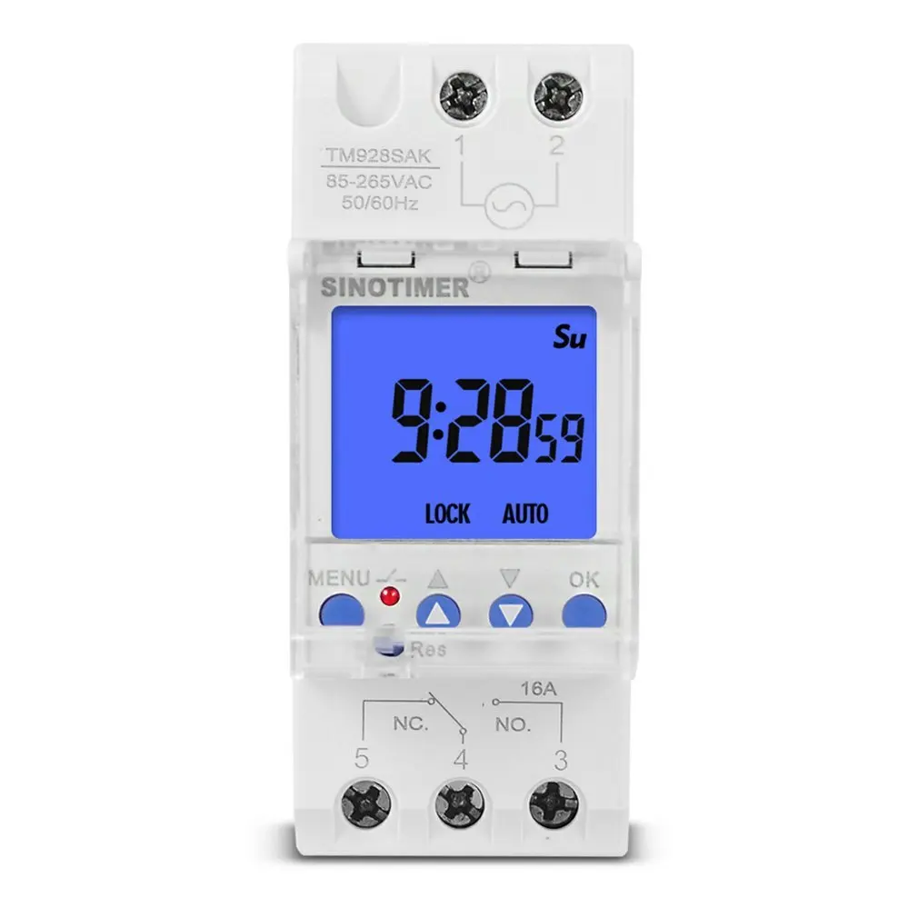 1 Second To 168 Hours Programmable Electronic Time Clock 85-265V Big LCD Backlight Display Timer With Lock Function
1 Second To 168 Hours Programmable Electronic Time Clock 85-265V Big LCD Backlight Display Timer With Lock Function