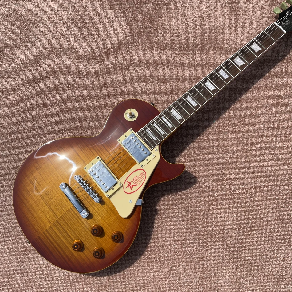 LP Standard Electric Guitar Tiger Maple Top Rosewood Fingerboard High Quality Guitarra Free Shipping
LP Standard Electric Guitar Tiger Maple Top Rosewood Fingerboard High Quality Guitarra Free Shipping